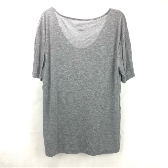 Short Sleeve Women Drapey T-Shirt Prologue Gray - Picture 5 of 7